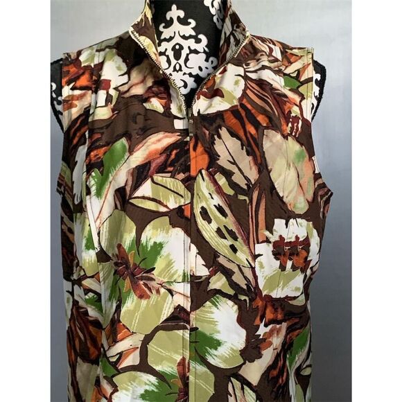 Additions by Chico's Women's Floral Sleeveless Vest Multicolor Size 1 - Picture 6 of 12